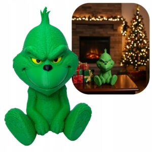 Grinch figurka świąteczna dekoracja na prezent kolekcjonerska 15 cm