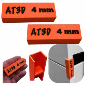 2 szt Precyzyjne uchwyty do montażu frontów szuflad idealny dystans 4 mm