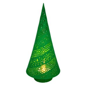 CHOINKA DEKORACYJNA ŚWIĄTECZNA LAMPKA LED DRZEWKO OZDOBNE ZIELONE 18 CM