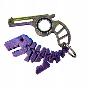 Keyrambit KEYSPINNER BRELOK + FLEXI REX DINO ZESTAW KOLOR Midnight GOBLIN