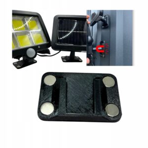 UCHWYT MAGNETYCZNY DO LAMPA SOLARNA LED Z CZUJNIKIEM RUCHU I ZMIERZCHU